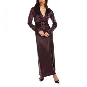 NICHOLAS 100% SILK Belted Wrap Effect Dress